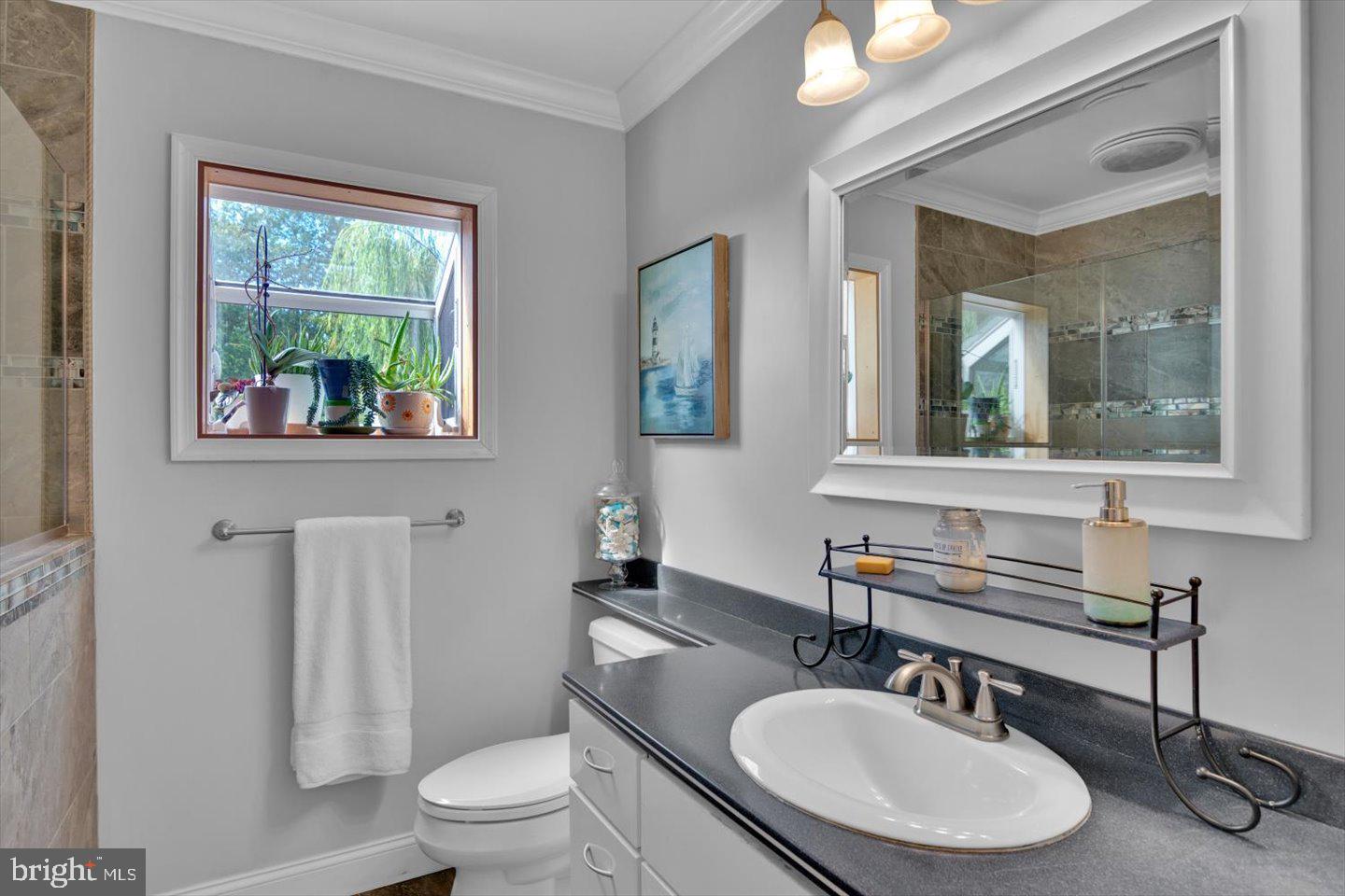 166 Country Farms Road Marlton, NJ 08053 - Photo 55 of 68 a bathroom with a toilet a sink and mirror