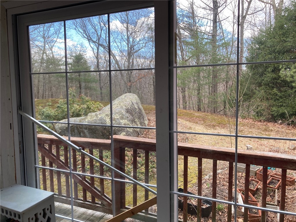 116 Muddy Brook Road West Greenwich, RI 02817 - Photo 12 of 16 view out sunroom