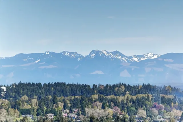 a view of a city with sunset view