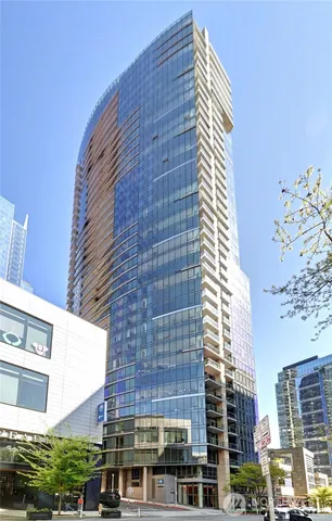 a front view of a building