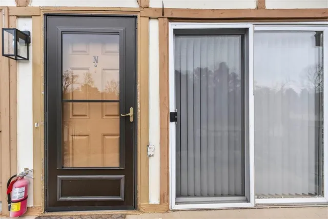 a view of front door