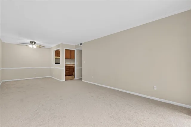 a view of empty room