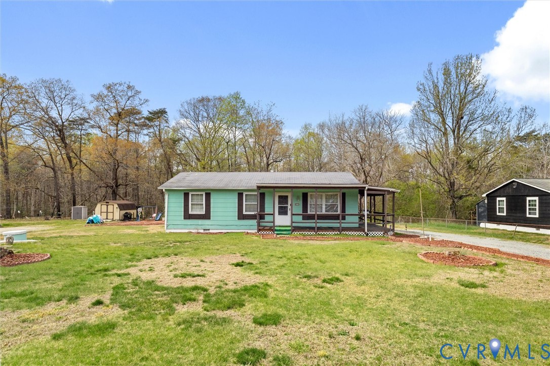 6436 Macedonia Road Woodford, VA 22580 - Photo 2 of 12 View of front of house featuring covered porch and