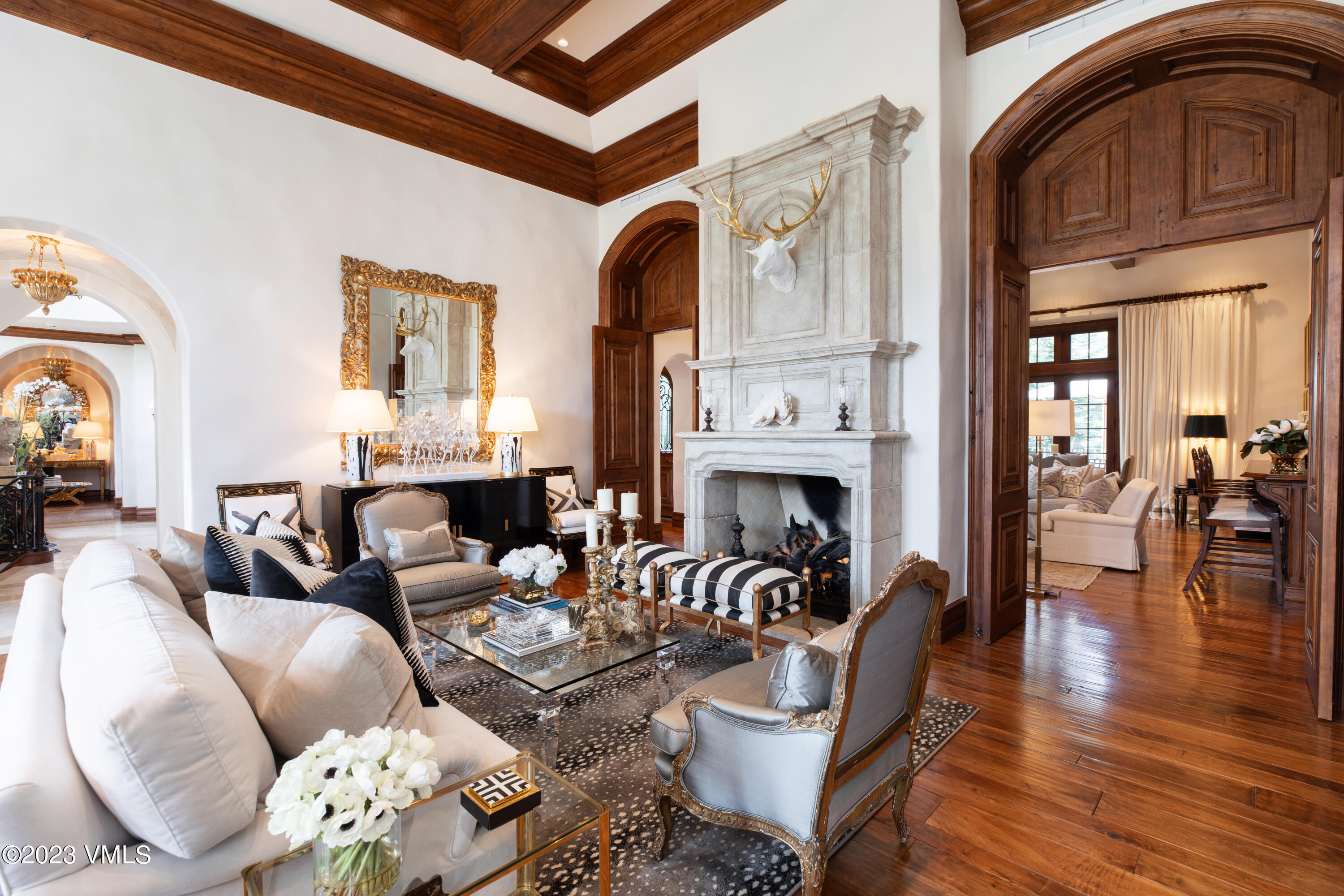 155 Arrowhead Drive Edwards, CO 81632 - Photo 6 of 45 a living room with furniture a fireplace and wooden floor