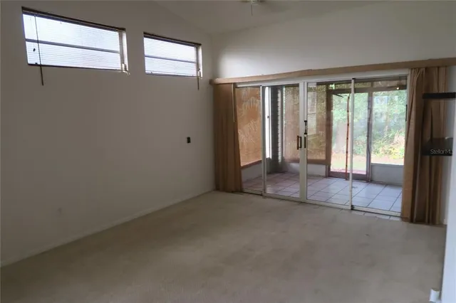 a view of a livingroom with a wooden floor