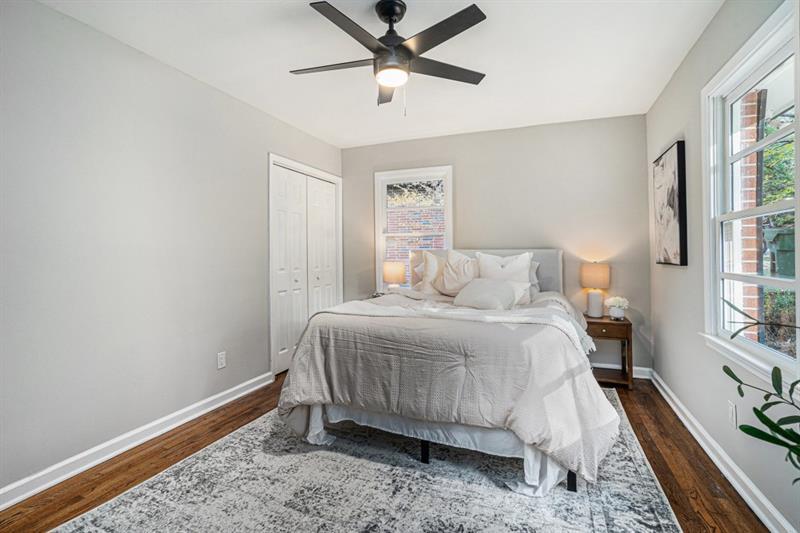 2693 Washington Street Northwest Atlanta, GA 30318 - Photo 14 of 26 a bedroom with a bed and a window