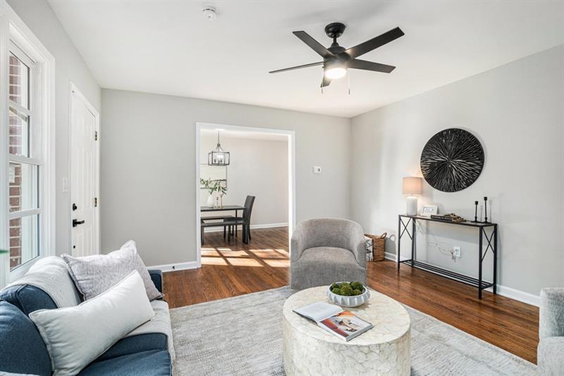 2693 Washington Street Northwest Atlanta, GA 30318 - Photo 9 of 26 a living room with furniture and a wooden floor