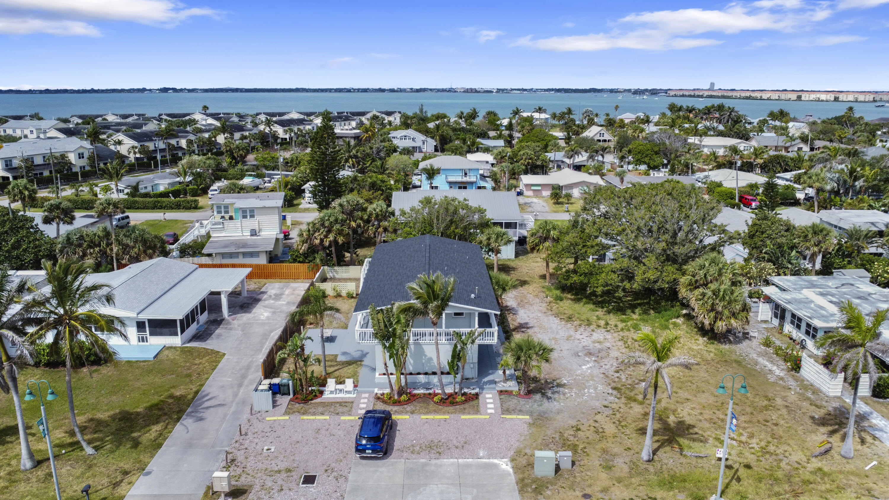 1115 South Ocean Drive, Unit 1 Fort Pierce, FL 34949 - Photo 23 of 48 an aerial view of residential houses with outdoor space and ocean view