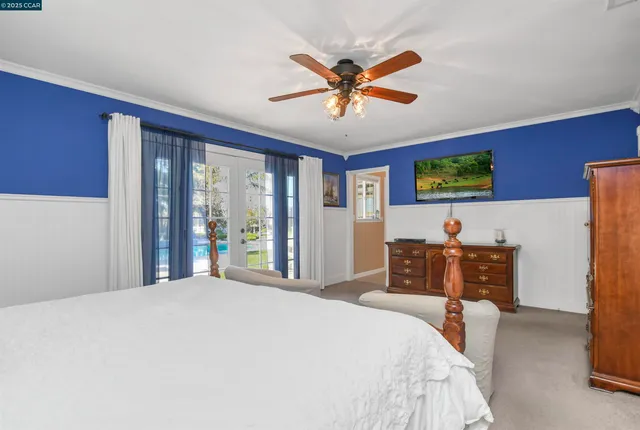 a view of a fountain with a big yard