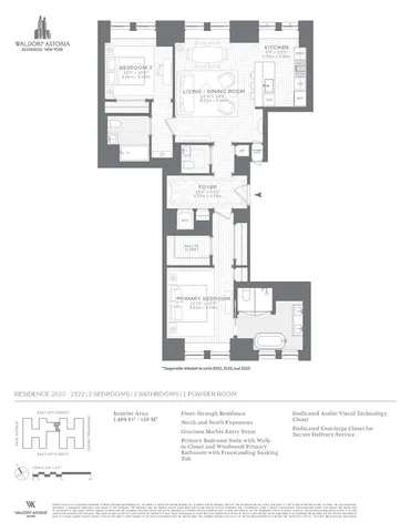 $5,650,000 | 303 Park Avenue, Unit 2022 | Midtown East