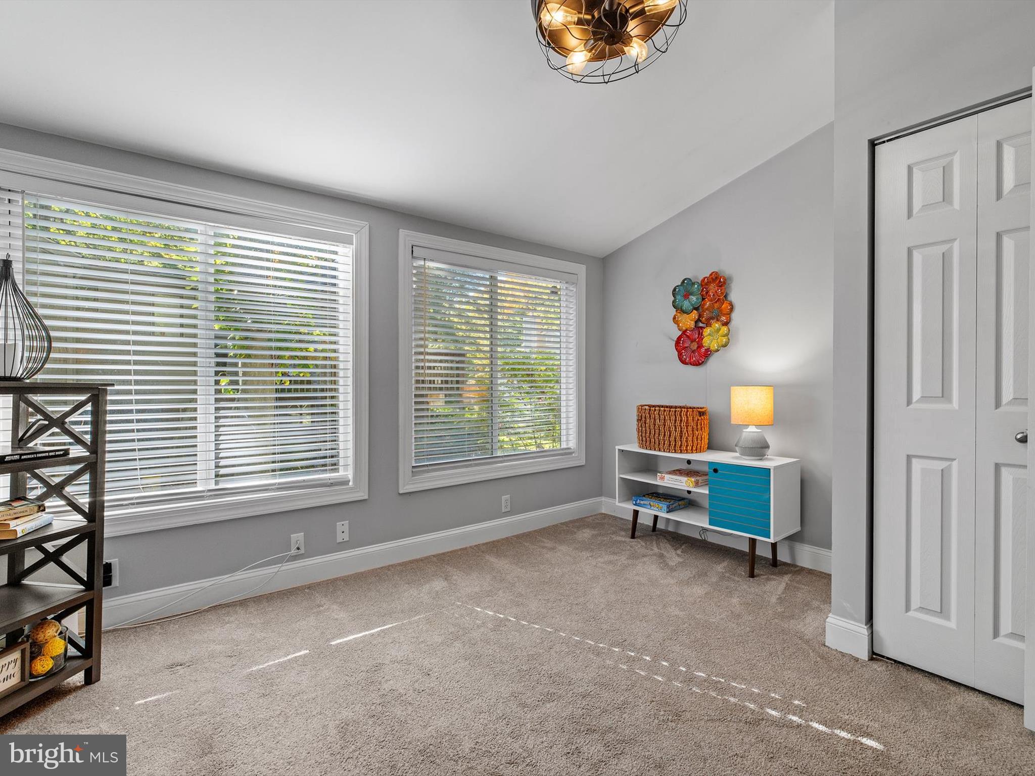 5966 Stevens Forest Road Columbia, MD 21045 - Photo 27 of 35 Bedroom 4 has modern ceiling fan.
