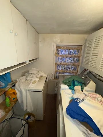 a room with storage and utility