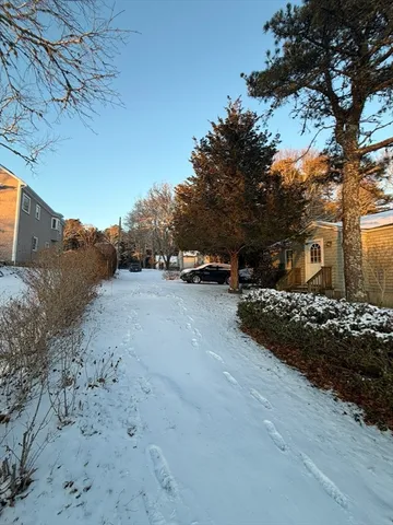 a backyard of a house