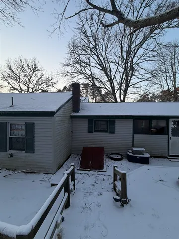 a view of a lake with outdoor space
