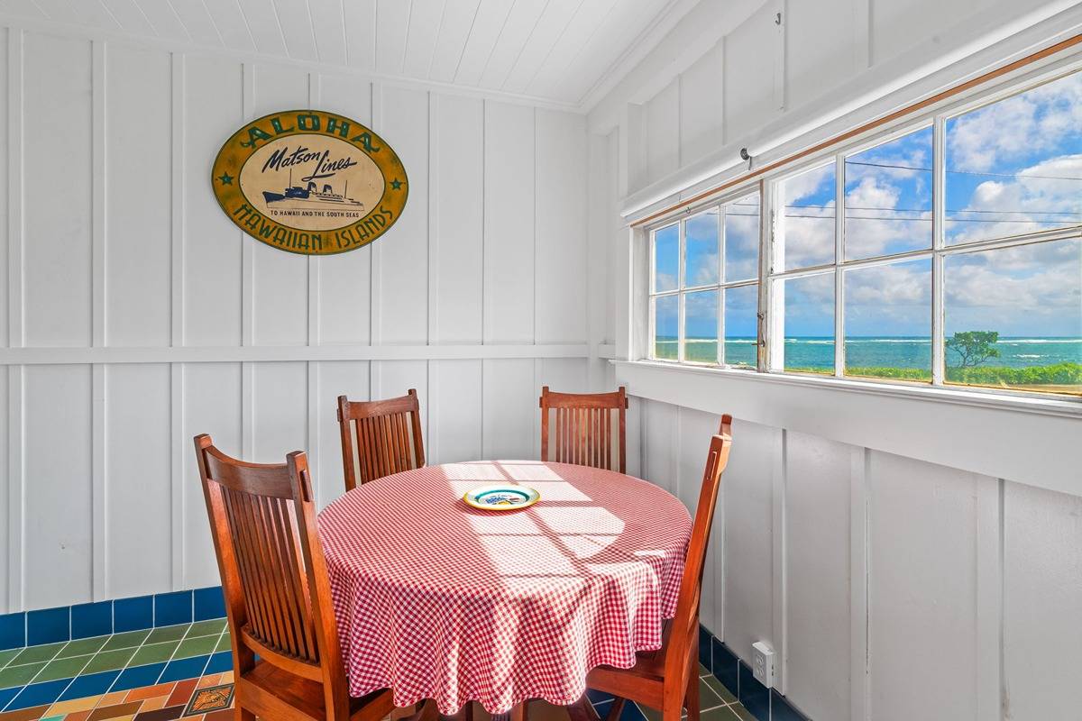 1085 Moanakai Road Kapaa, HI 96746 - Photo 19 of 24 a view of a dining area with furniture and a window