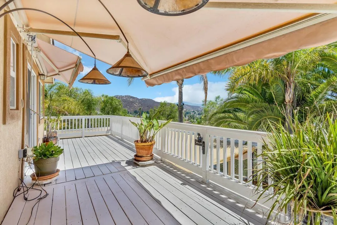 10496 Chaparral Drive Santee, CA 92071 - Photo 30 of 73 a view of a balcony with wooden floor