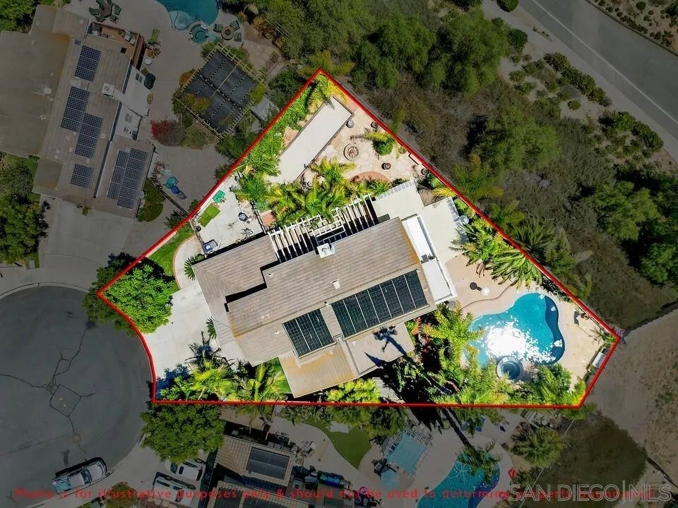 10496 Chaparral Drive Santee, CA 92071 - Photo 65 of 73 an aerial view of a house