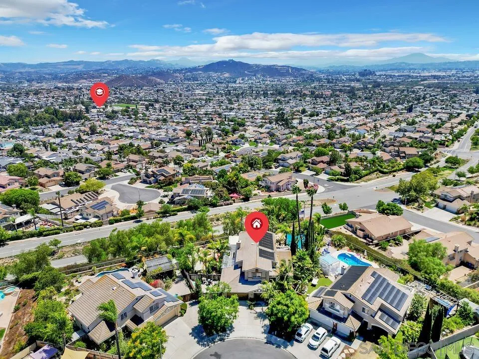 10496 Chaparral Drive Santee, CA 92071 - Photo 67 of 73 an aerial view of residential house with an outdoor space