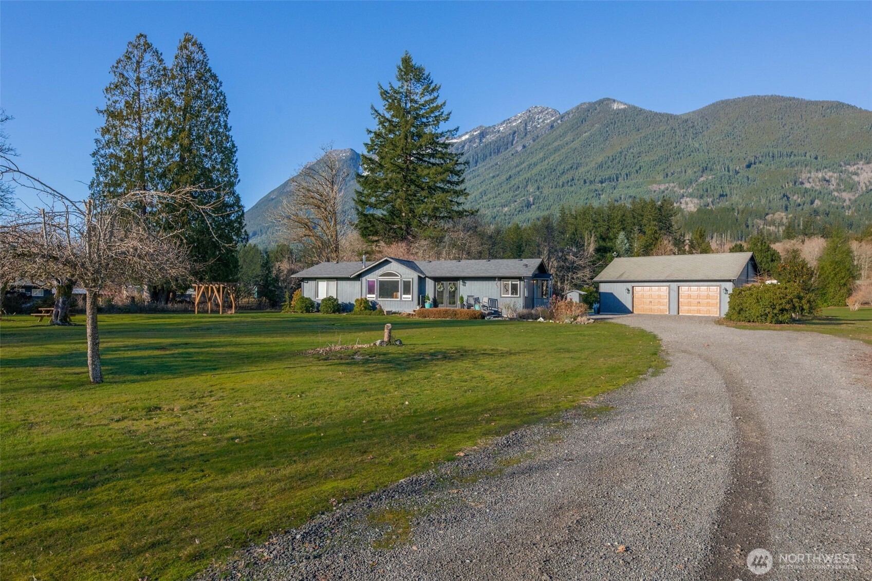 36721 Swede Heaven Road Arlington, WA 98223 - Photo 1 of 40 a view of a house with a big yard