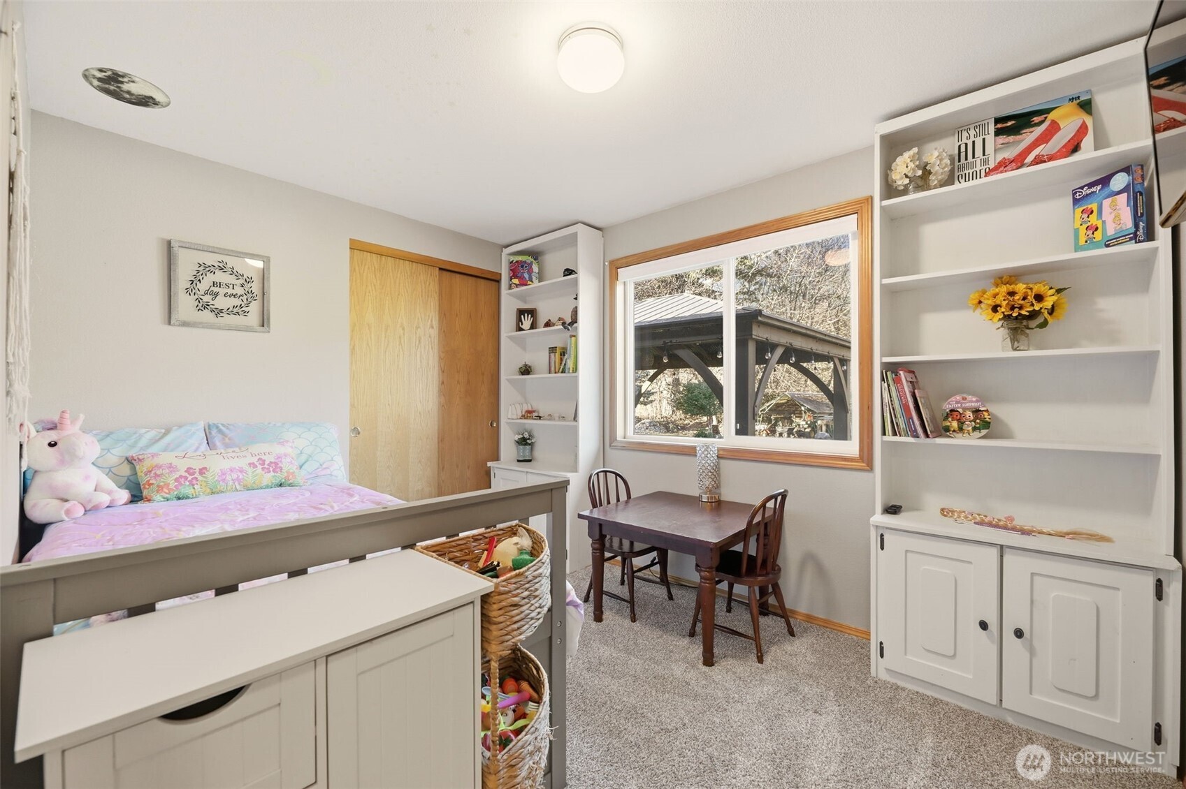 36721 Swede Heaven Road Arlington, WA 98223 - Photo 20 of 40 a bedroom with a bed and a window