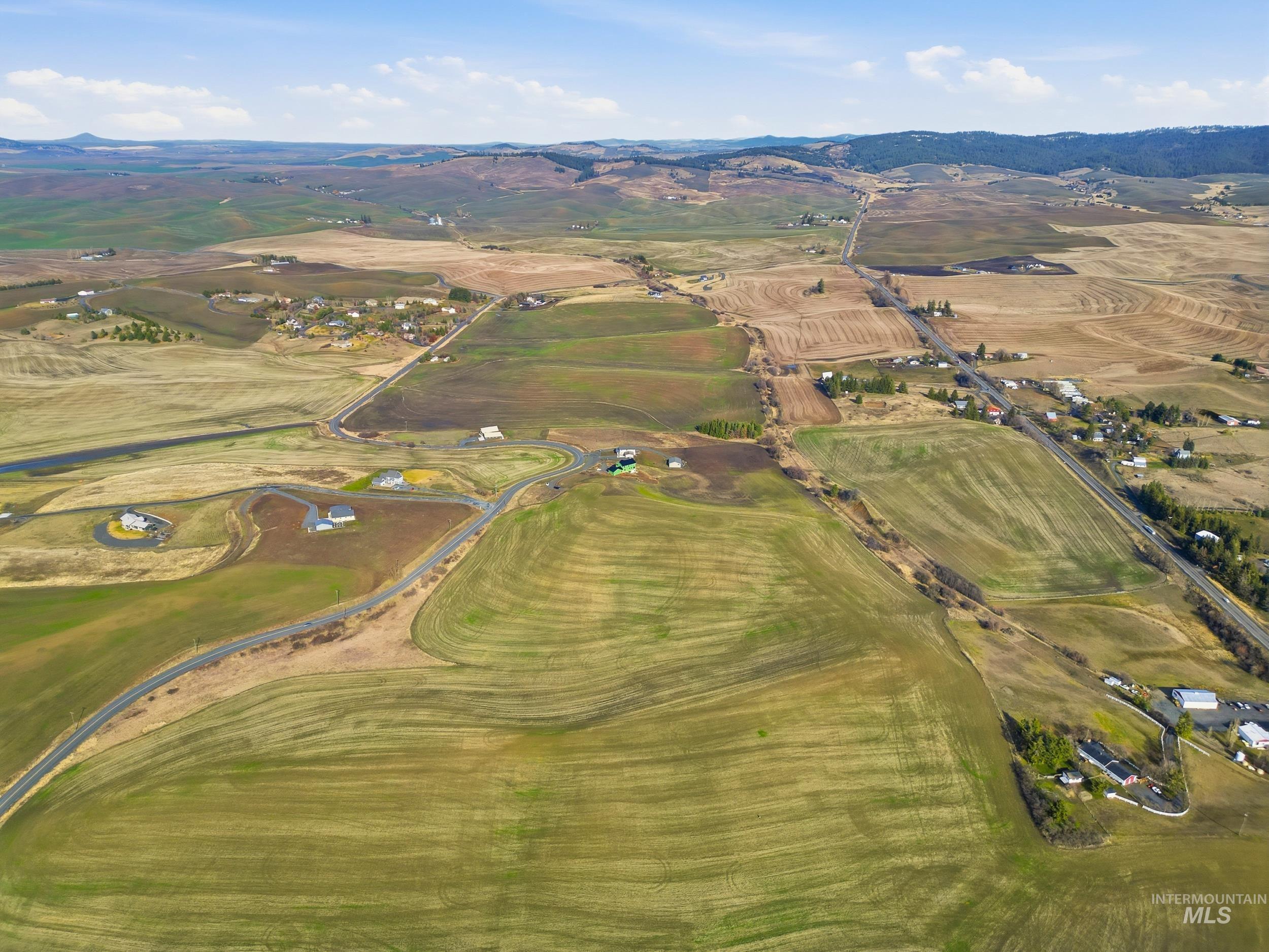 Tbd Mix Road Moscow, ID 83843 - Photo 8 of 40 Aerial view of property and surrounding area featuring rural landscape and mountains