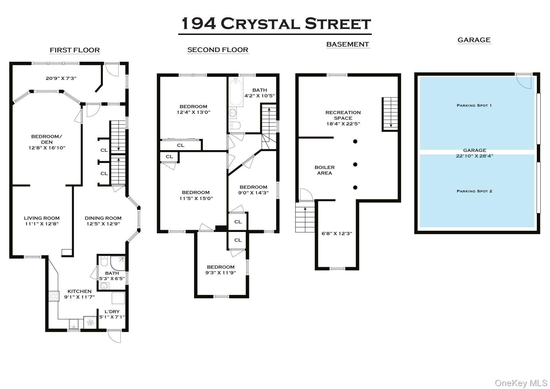 194 Crystal Street Brooklyn, NY 11208 - Photo 16 of 16 a picture of a floor plan