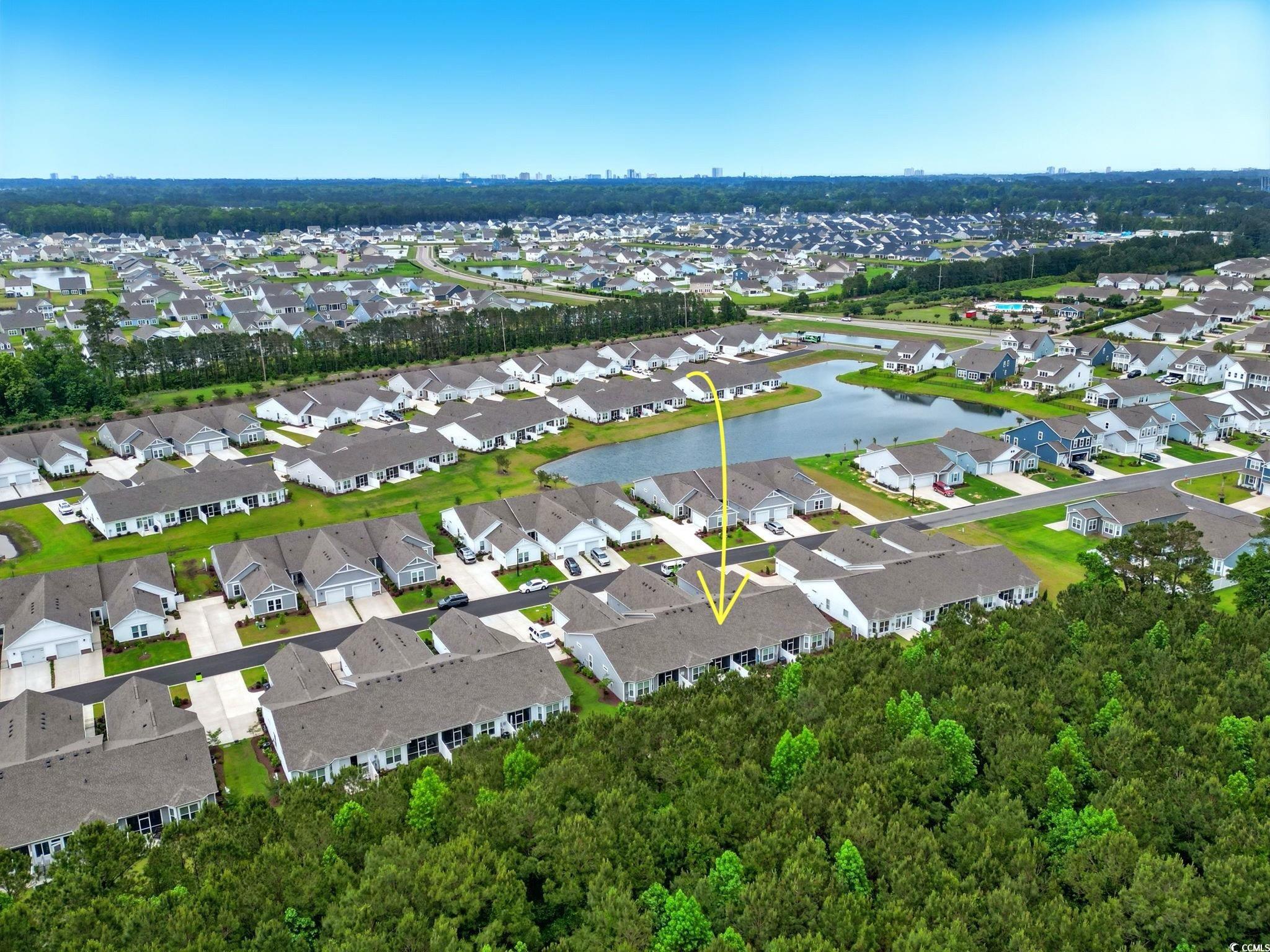 4027 Taranto Loop, Unit C Myrtle Beach, SC 29579 - Photo 30 of 36 Aerial view of property and surrounding area featu