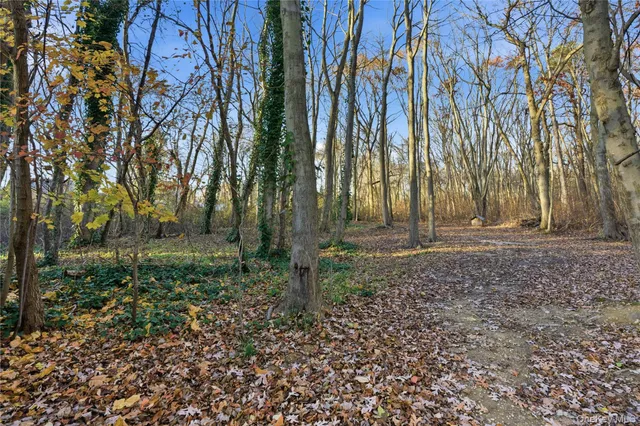an aerial view of a houses with yard