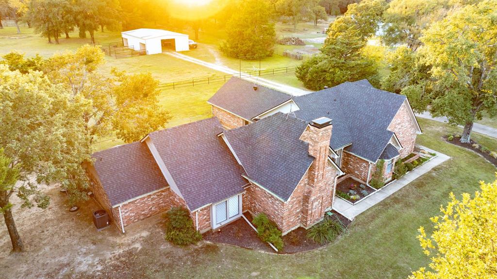 2592 Meadow Way Kaufman, TX 75142 - Photo 37 of 40 an aerial view of residential house with outdoor space and swimming pool