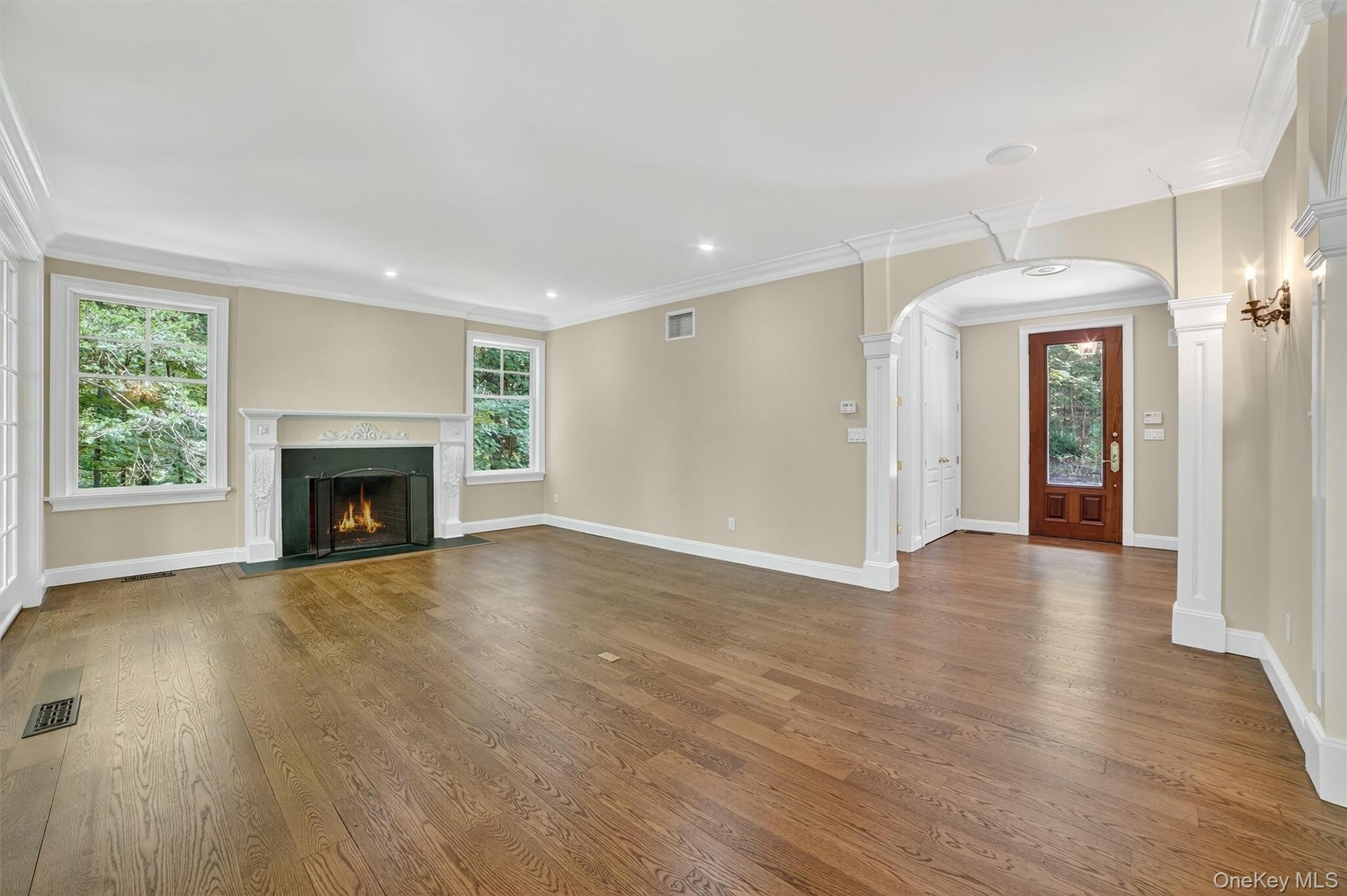 6 Todd Road Katonah, NY 10536 - Photo 11 of 50 Unfurnished living room with fireplace