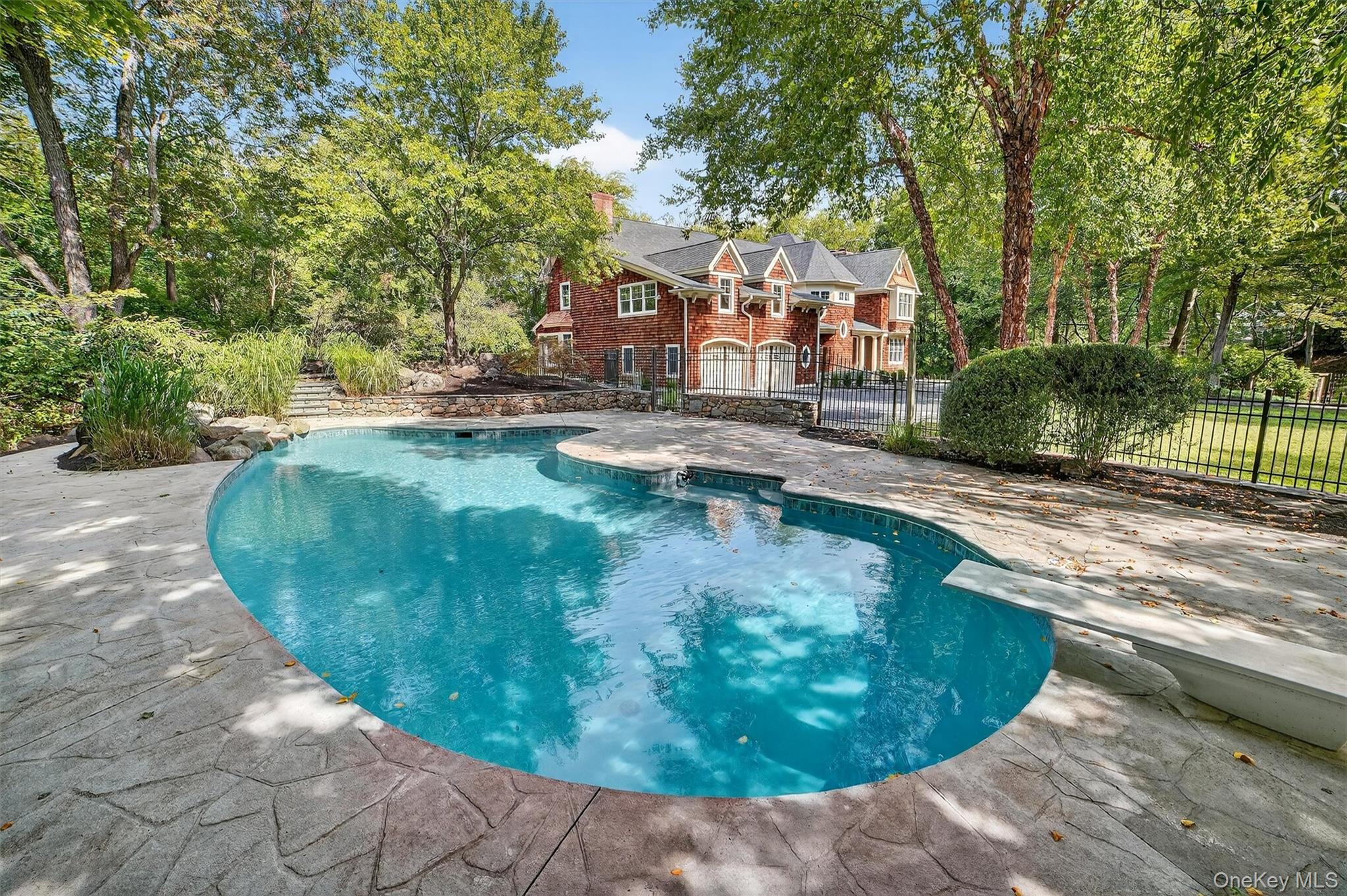 6 Todd Road Katonah, NY 10536 - Photo 46 of 50 View of pool featuring a patio area and a diving board