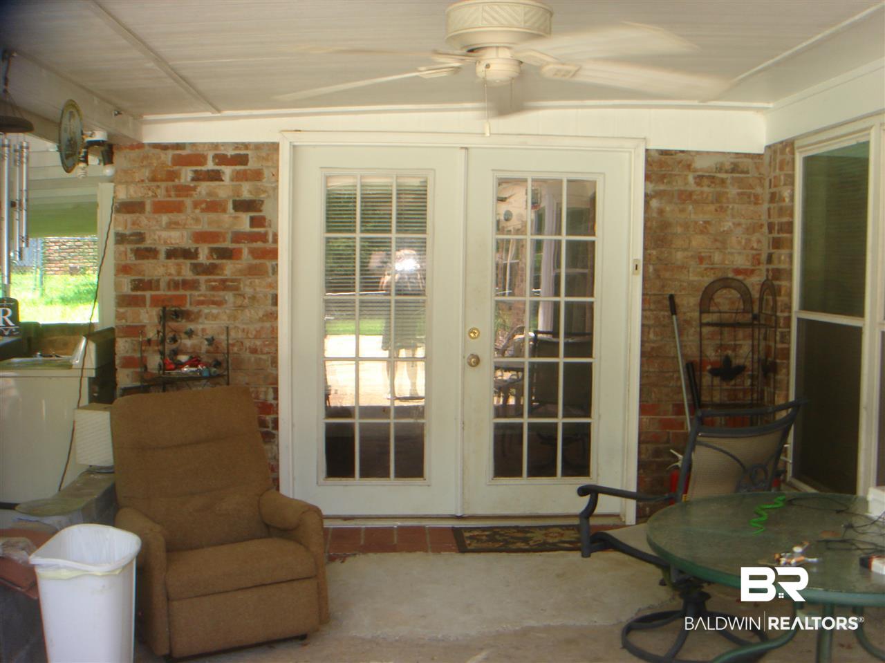 8305 Barrie Drive Theodore, AL 36582 - Photo 20 of 20 Porch has fan & this is the entrance to the 2bd/1b