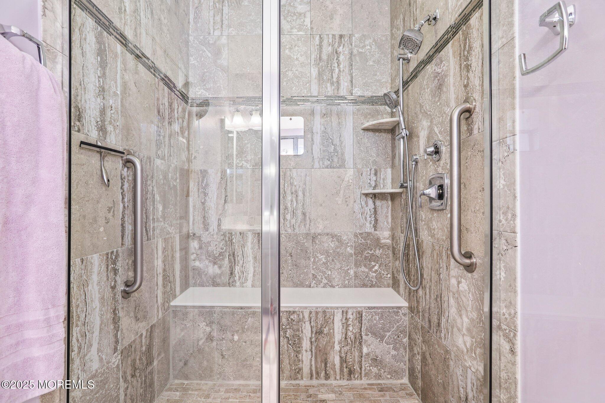 57 Harvest Ridge Road Howell, NJ 07731 - Photo 23 of 39 a bathroom with a shower