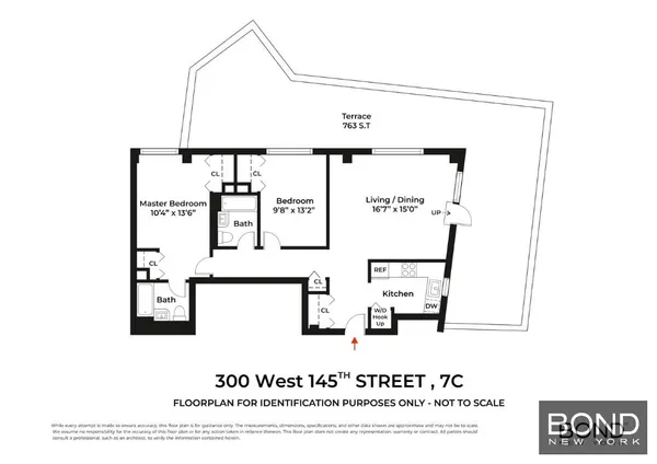 $949,999 | 300 West 145th Street, Unit 7C | Central Harlem