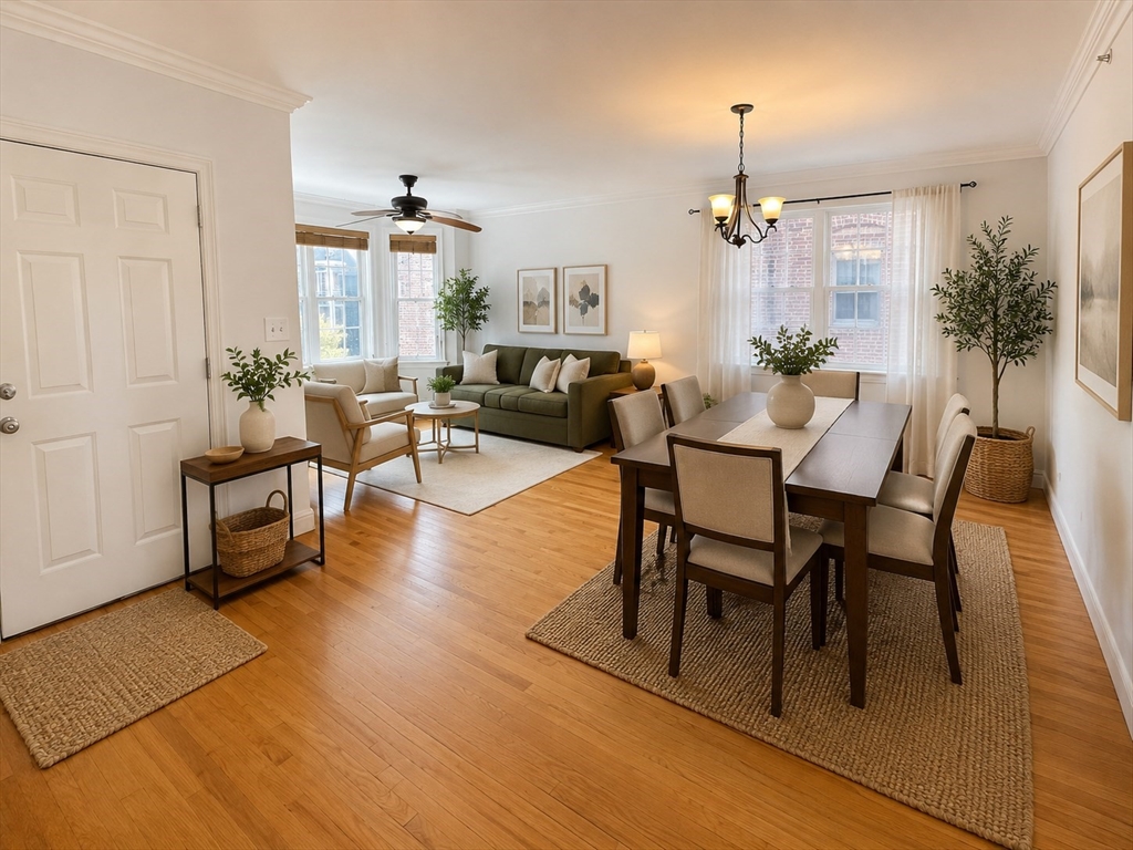 6 Forest Street, Unit 2 Boston, MA 02119 - Photo 2 of 8 a view of a livingroom and dining room
