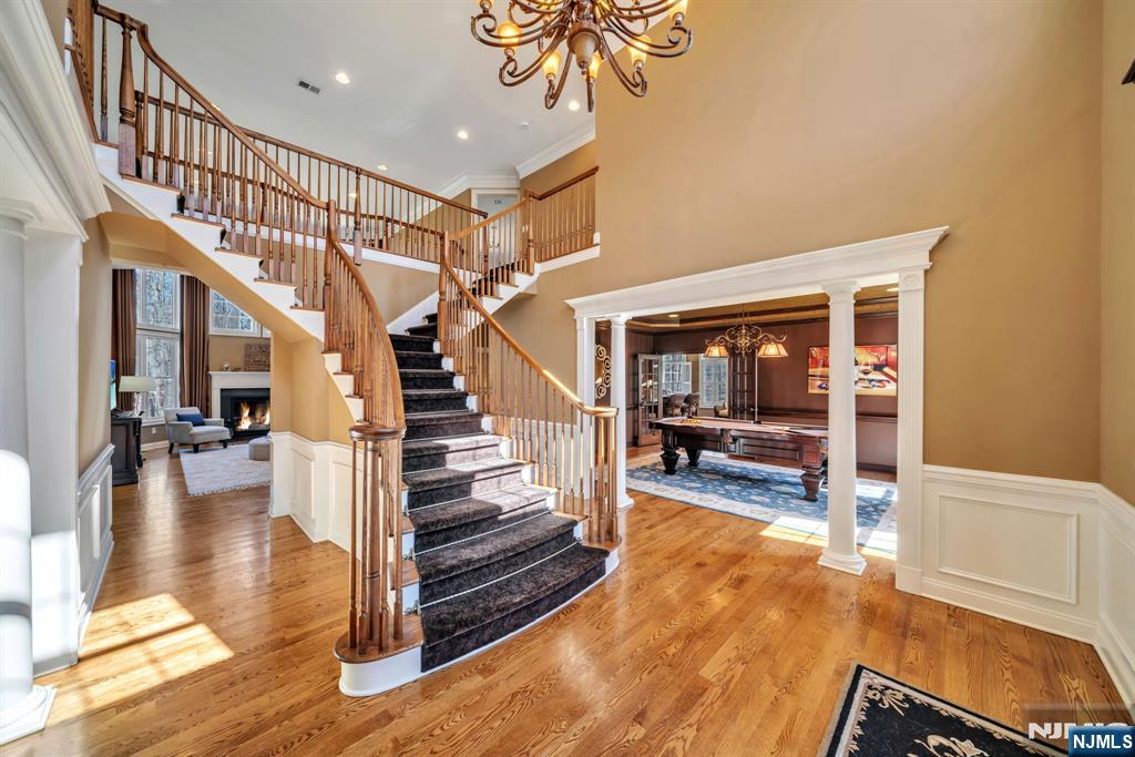 28 Arbor Road North Caldwell, NJ 07006 - Photo 5 of 50 a view of entryway and hall with wooden floor