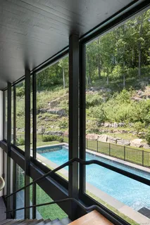 a view of lot of trees from a window