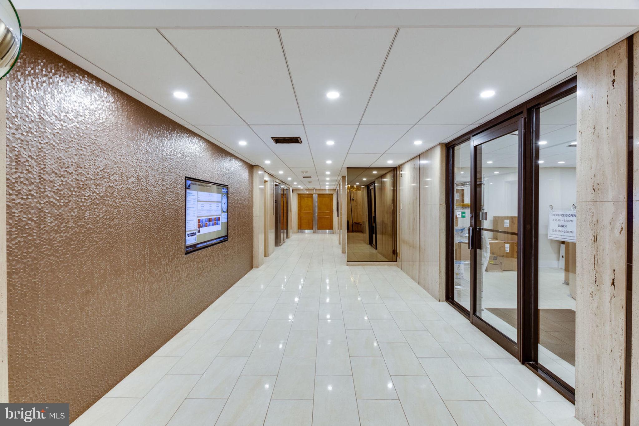 6101 Edsall Road, Unit 611 Alexandria, VA 22304 - Photo 60 of 65 NEW AKW GROUND ELEVATOR LOBBY