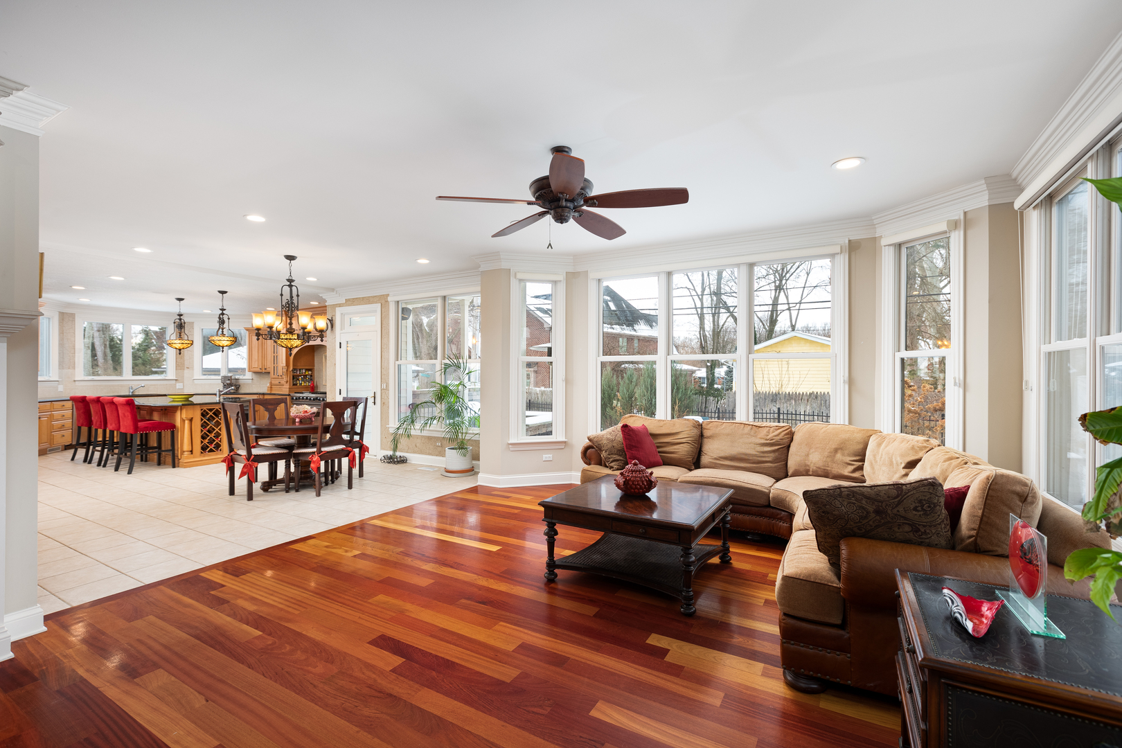 655 Sunset Drive Naperville, IL 60540 - Photo 26 of 61 a living room with furniture and wooden floor