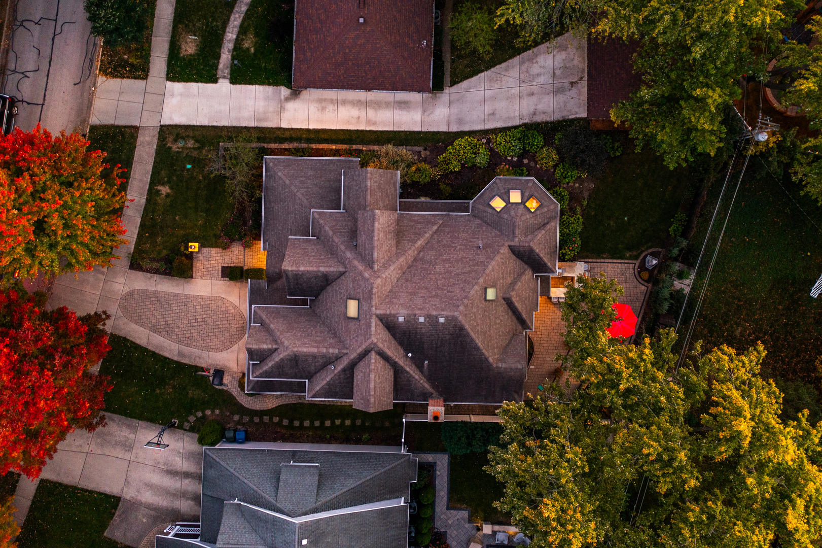 655 Sunset Drive Naperville, IL 60540 - Photo 56 of 61 an aerial view of a house with a yard