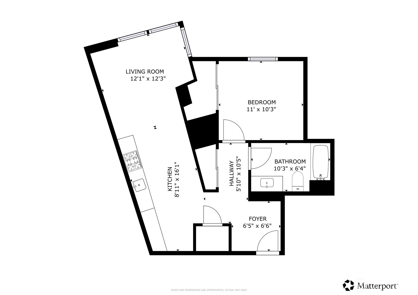 121 Stewart Street, Unit 1502 Seattle, WA 98101 - Photo 22 of 22 a picture of floor plan