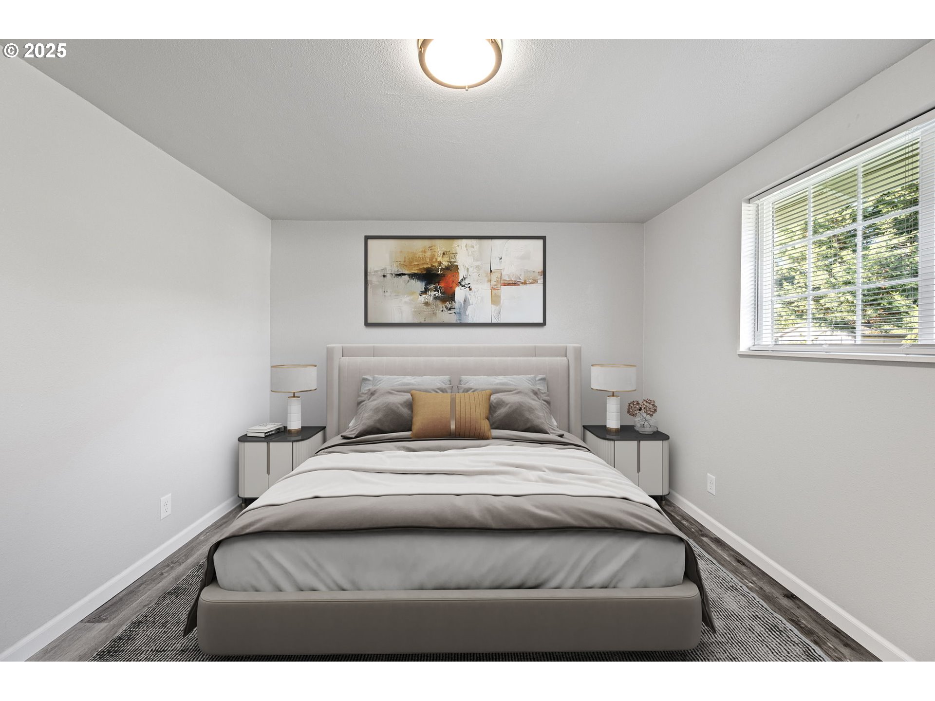 450 U Street Springfield, OR 97477 - Photo 15 of 25 a bedroom with a bed and a painting on the wall