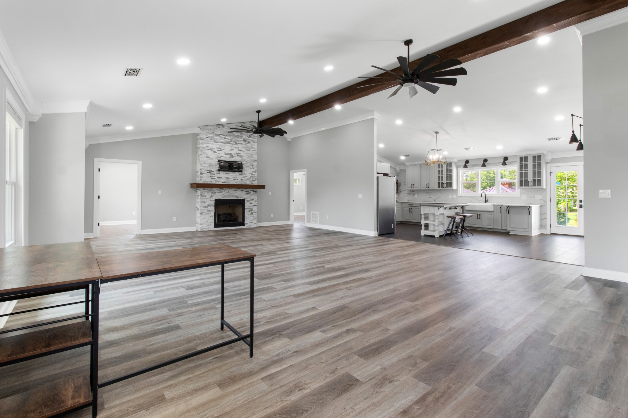 209 Hawkins Road Clarksville, TN 37040 - Photo 4 of 39 a living room with furniture and a flat screen tv