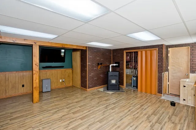 a view of a livingroom with a flat screen tv