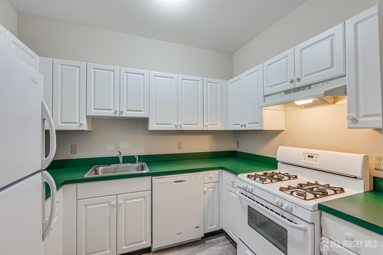 160 Durham Avenue, Unit 305 Metuchen, NJ 08840 - Photo 11 of 39 a kitchen with cabinets appliances a sink and a stove