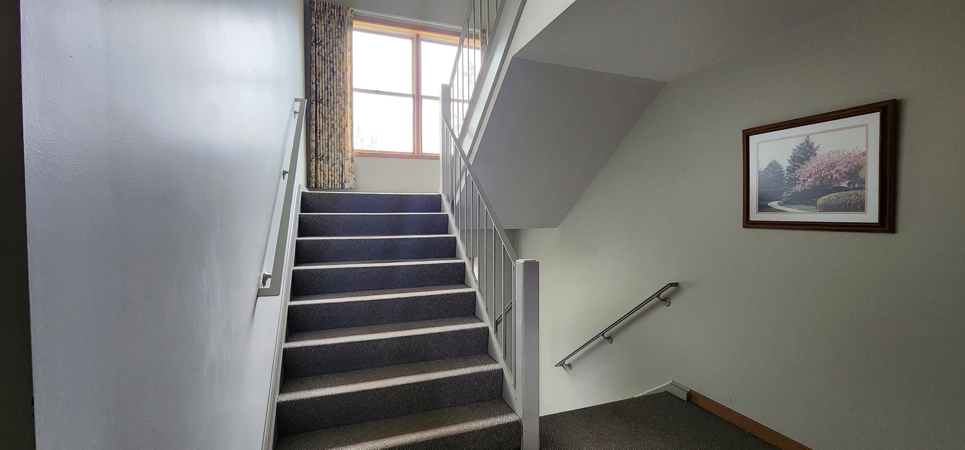 1450 Wing Street Elgin, IL 60123 - Photo 4 of 36 a view of staircase with wooden floor and a window