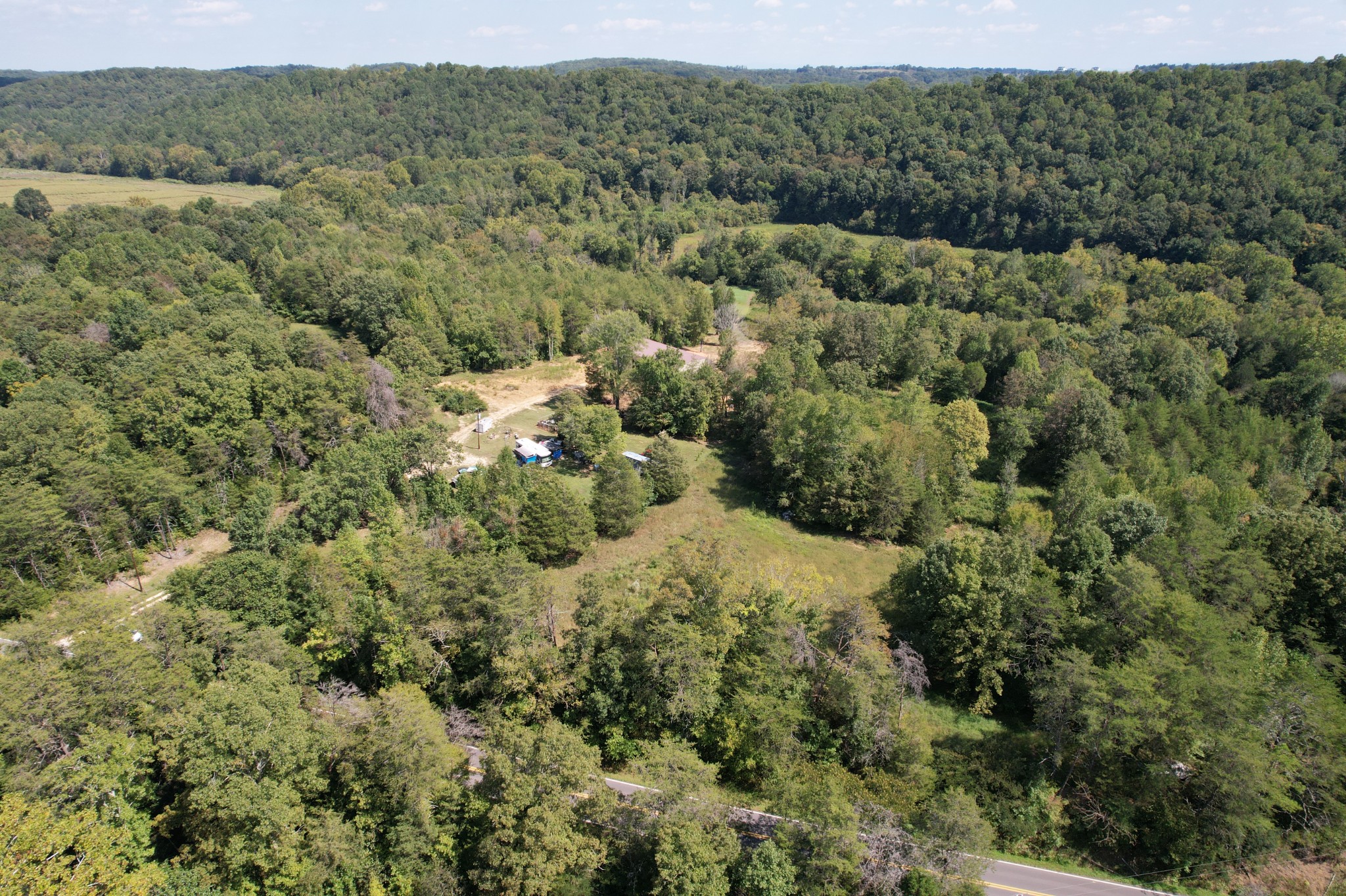703 Sweetwater Road Philadelphia, TN 37846 - Photo 18 of 34 a view of a forest with a street and green space