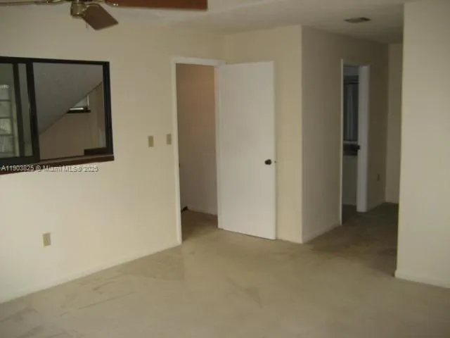 a view of an empty room