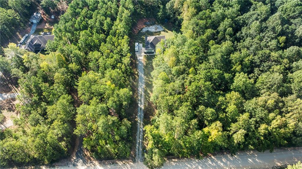 3696 Lee Road Salem, AL 36874 - Photo 5 of 36 Expansive wooded property featuring a substantial private driveway and a single-story residence with a dark-pitched roof