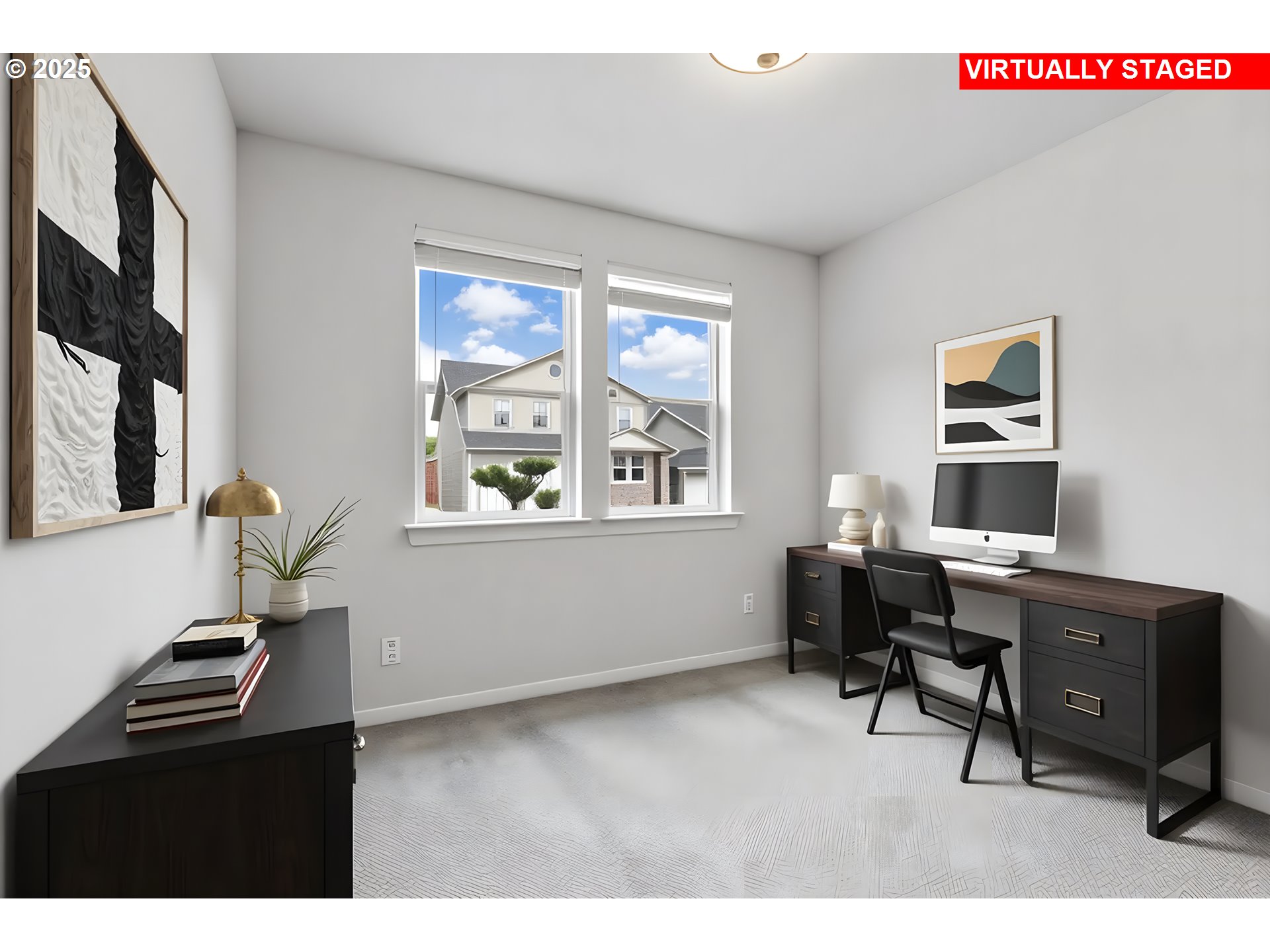 2582 Southwest Thomas Way Gresham, OR 97080 - Photo 26 of 36 a view of a workspace with furniture and a window